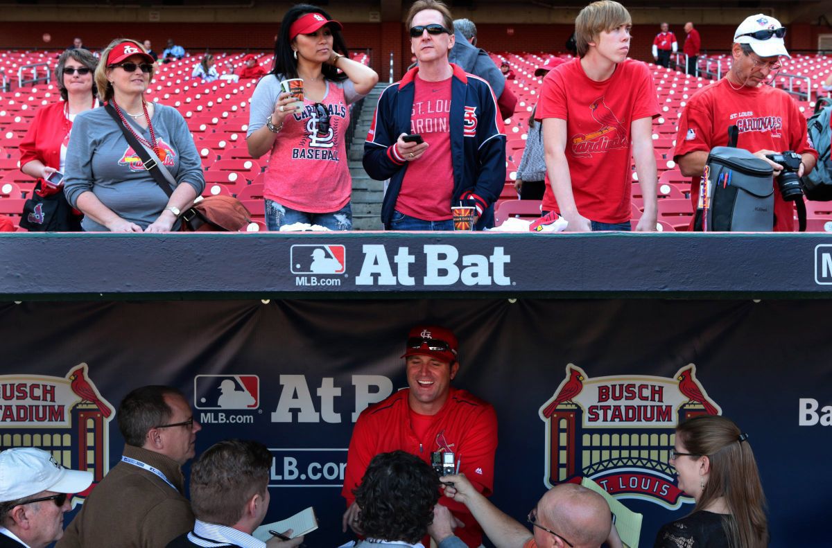 2015: Chat with reporters before hosting Cubs in NLDS